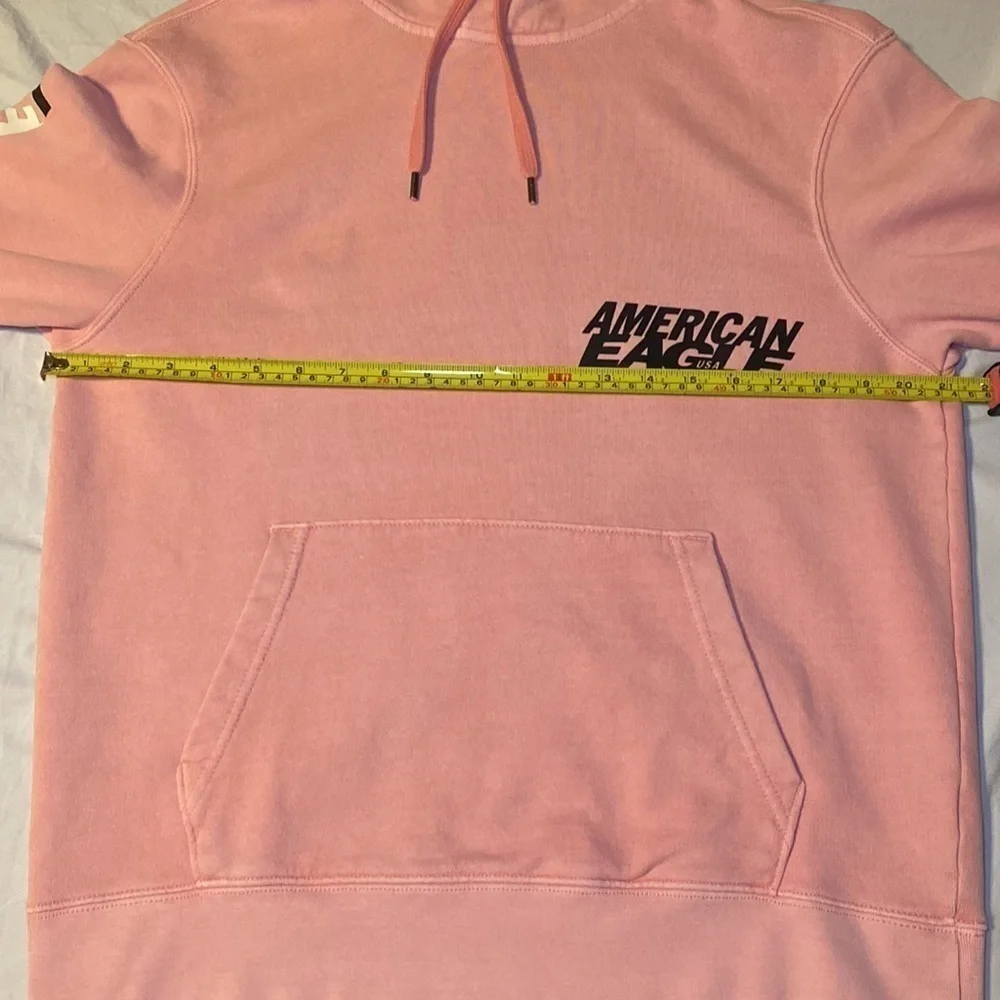 American Eagle Outfitters Men's Pink Hoodie Sweatshirt Size Medium NWOT_6